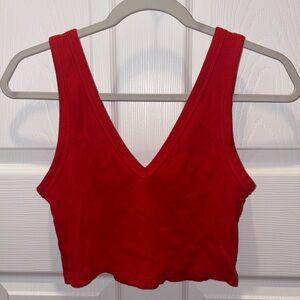 Red Crop Top